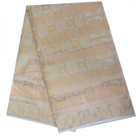 Kuthampully Special Tissue Embose Check  Design Kasavu Saree