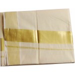 Full Tissue kasavu Saree With Golden Border