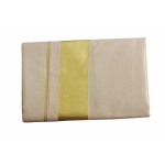 Full Tissue kasavu Saree With Golden Border