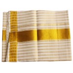 Golden Stripe Kasavu Saree