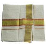 Kerala Color Jari Double Mundu