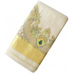 Kerala Fancy Kasavu Saree