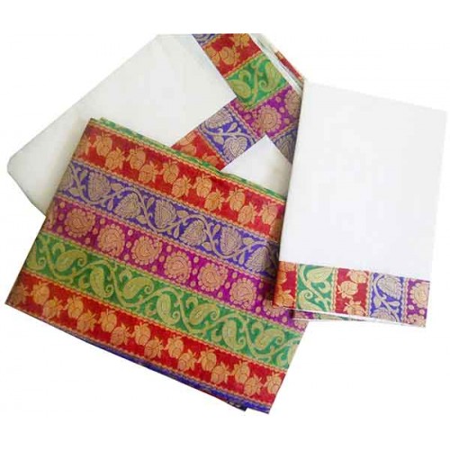 Kerala Trendy Half Saree Model Kasavu Mundu