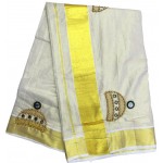 Jimmiki Design Tissue Kasavu Saree