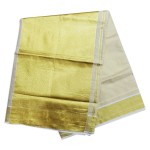 Onam Special Big Border Kerala Settu Tissue Saree