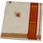 kerala kasavu saree with Vennakannan Design