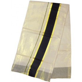 Kerala Kasavu Saree Tissue Black