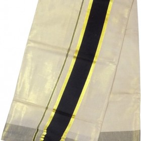 Kerala Kasavu Saree Tissue Black