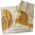 Kerala Patch and Beats Design Kasavu Saree