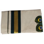 Traditional Mural Print Peacock Saree