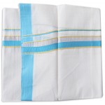 Kerala Silver Bleach Double Mundu