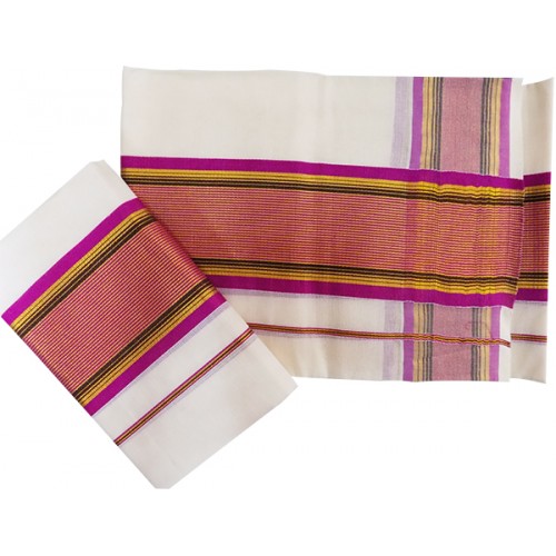 Kerala Striped Kasavu Mundu