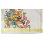 Kerala Tissue Kasavu Saree