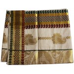 Kerala Traditional Golden Brocade Kasavu Saree