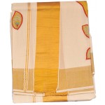 Kuthampully patch krishna embossing Kasavu Saree