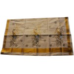 Kerala Traditional Full Striped Embroidery Kasavu Saree