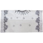 RadhaKrishna Print Silver Tissue Kerala Saree