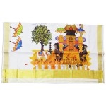 Kerala Utsav Mural Print Saree