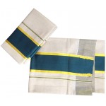 Women's Kerala Tissue Settu Kasavu Mundu With Multi Color